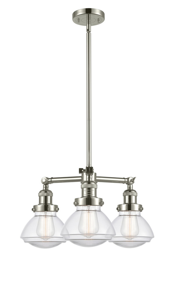 Innovations - 207-PN-G322-LED - LED Chandelier - Franklin Restoration - Polished Nickel Innovations - 207-PN-G322-LED - LED Chandelier - Franklin Restoration - Polished Nickel