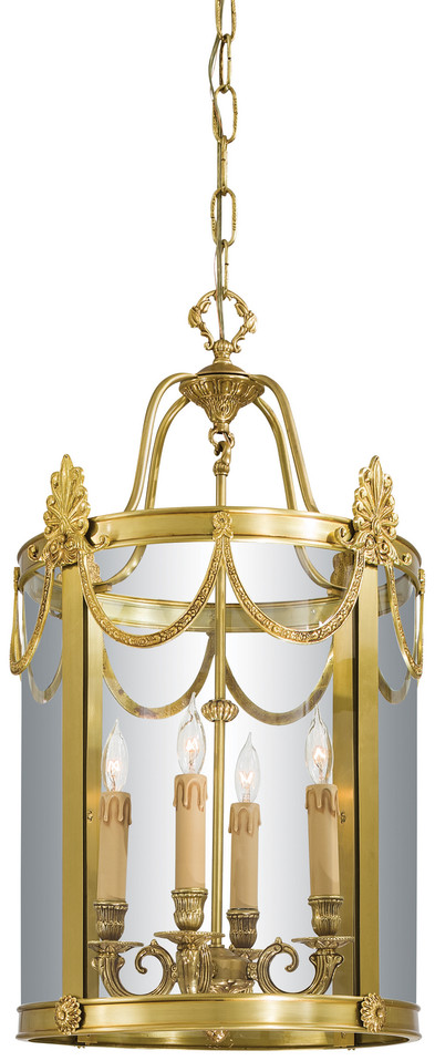 Metropolitan - N850804 - Four Light Foyer Pendant - Metropolitan Family - Doré Gold