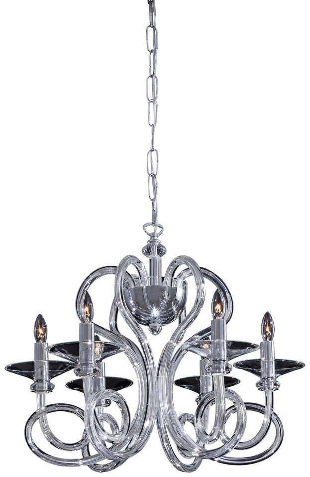Metropolitan - N9176 - Six Light Chandelier - Metropolitan Family - Chrome