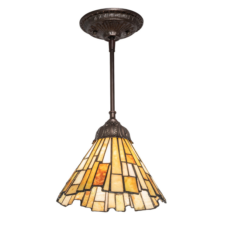 Meyda Tiffany - 109194 - One Light Mini Pendant - Delta - Mahogany Bronze