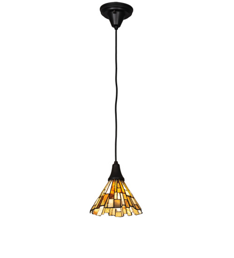 Meyda Tiffany - 109311 - One Light Pendant - Delta - Craftsman Brown