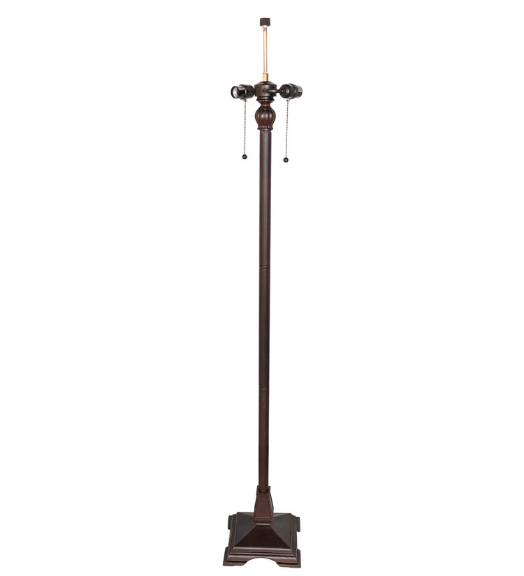 Meyda Tiffany - 118693 - Two Light Floor Base - Mission - Mahogany Bronze