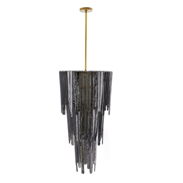 Arteriors - 89662 - Seven Light Chandelier - Raine - Blue Smoke Luster Arteriors - 89662 - Seven Light Chandelier - Raine - Blue Smoke Luster