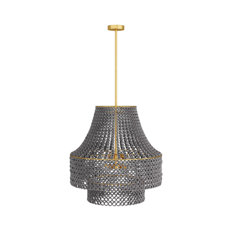 Arteriors - DMS02 - Eight Light Chandelier - Hannie - Gray Wash Arteriors - DMS02 - Eight Light Chandelier - Hannie - Gray Wash