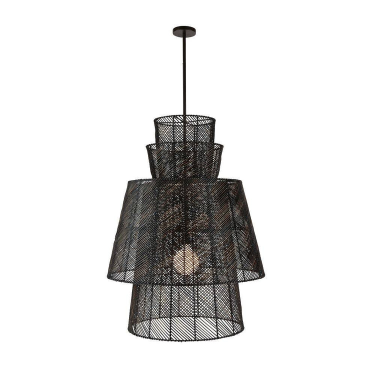 Arteriors - DSS03 - One Light Pendant - Chester - Dark Gray Wash/Bronze