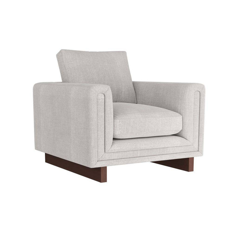 Arteriors - FRU02 - Chair - Lovell - Oyster Linen/Dark Walnut