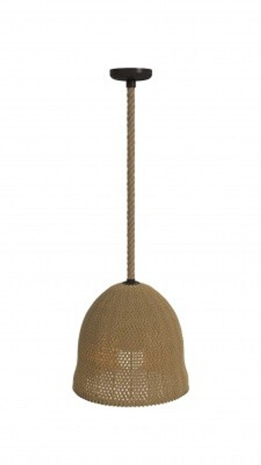 Avenue Lighting - HF1006-RP - One Light Pendant - Malibu - natural Hemp Rope