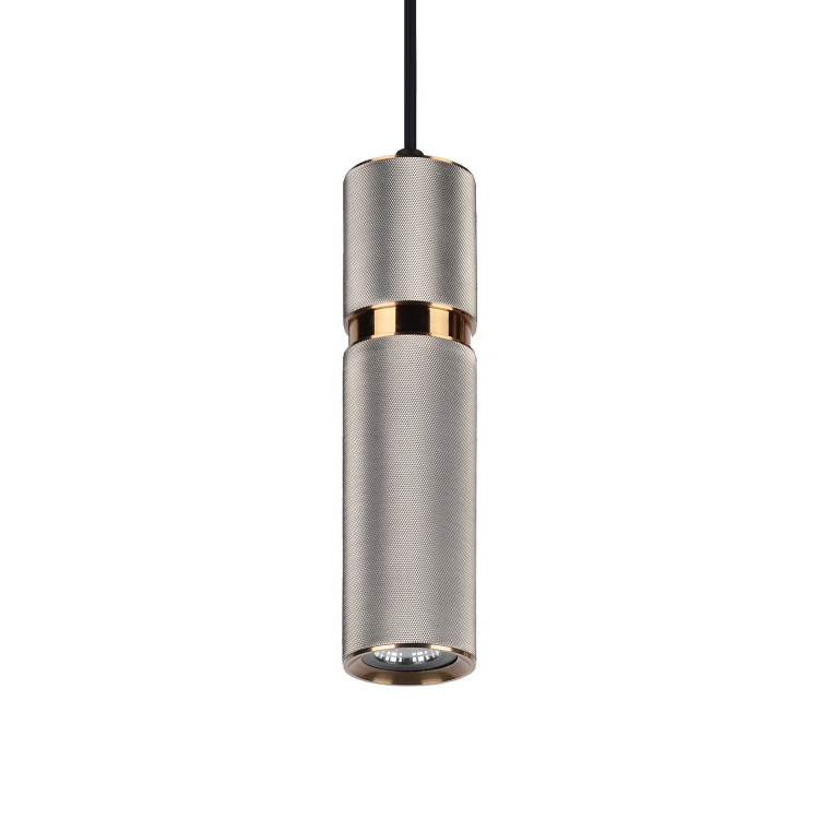 Avenue Lighting - HF1072-LGB - LED Pendant - Cicada - Knurled Light Grey w/Brass Avenue Lighting - HF1072-LGB - LED Pendant - Cicada - Knurled Light Grey w/Brass