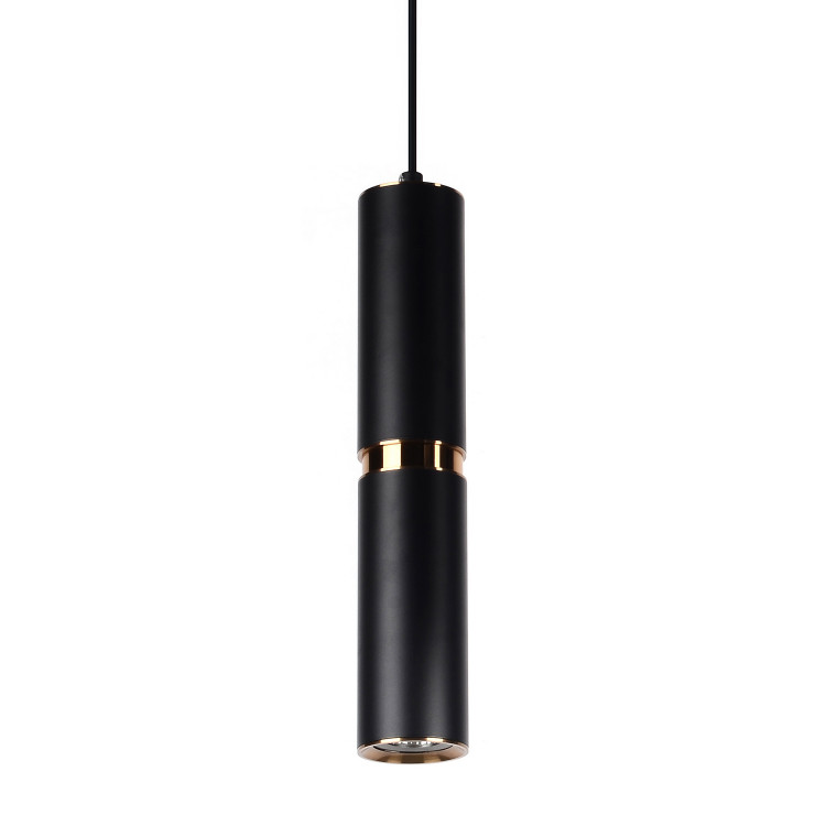 Avenue Lighting - HF1078-BBK - LED Pendant - Cicada - Black With Knurled Brass