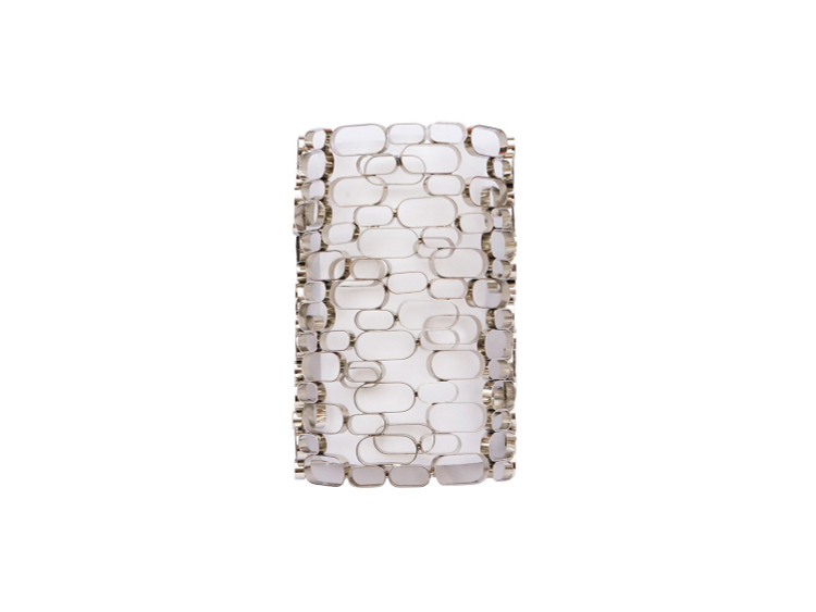 Avenue Lighting - HF1705-PN - Two Light Wall Sconce - Ventura Blvd. - Polish Nickel / White Slik Shade