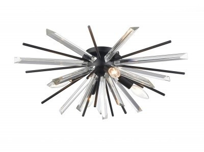 Avenue Lighting - HF8205-BK - Four Light Flush Sconce - Palisades Ave. - Black