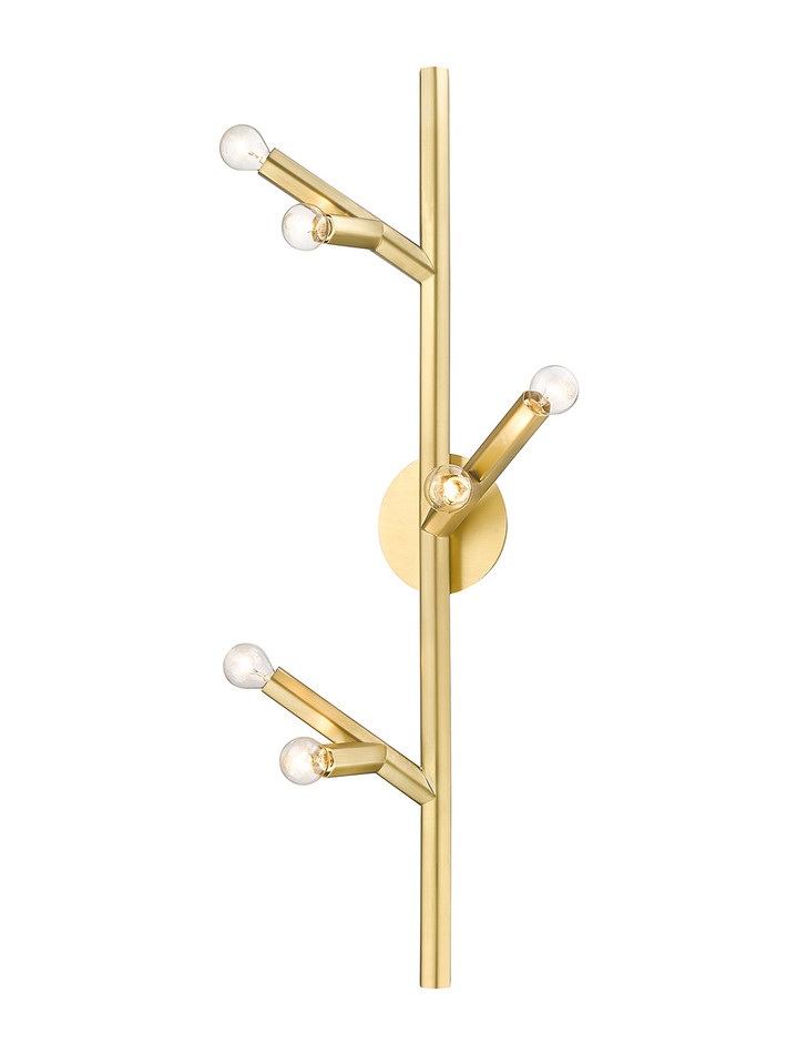 Avenue Lighting - HF8886-BB - Six Light Wall Sconce - The Oaks - Brushed Brass Avenue Lighting - HF8886-BB - Six Light Wall Sconce - The Oaks - Brushed Brass
