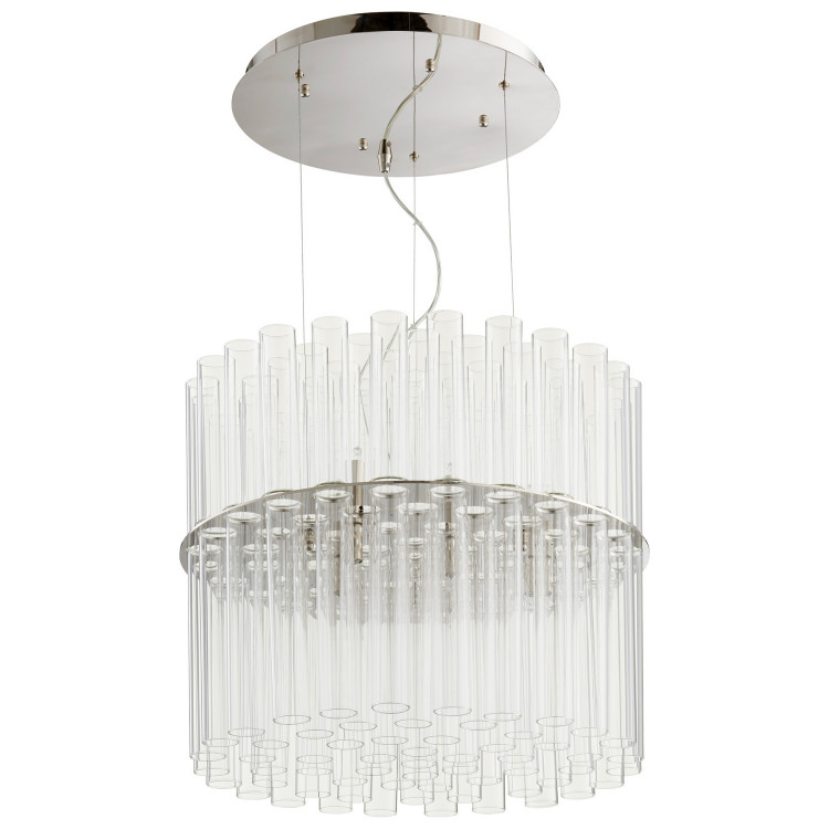 Cyan - 09672 - 12 Light Pendant - Polished Nickel