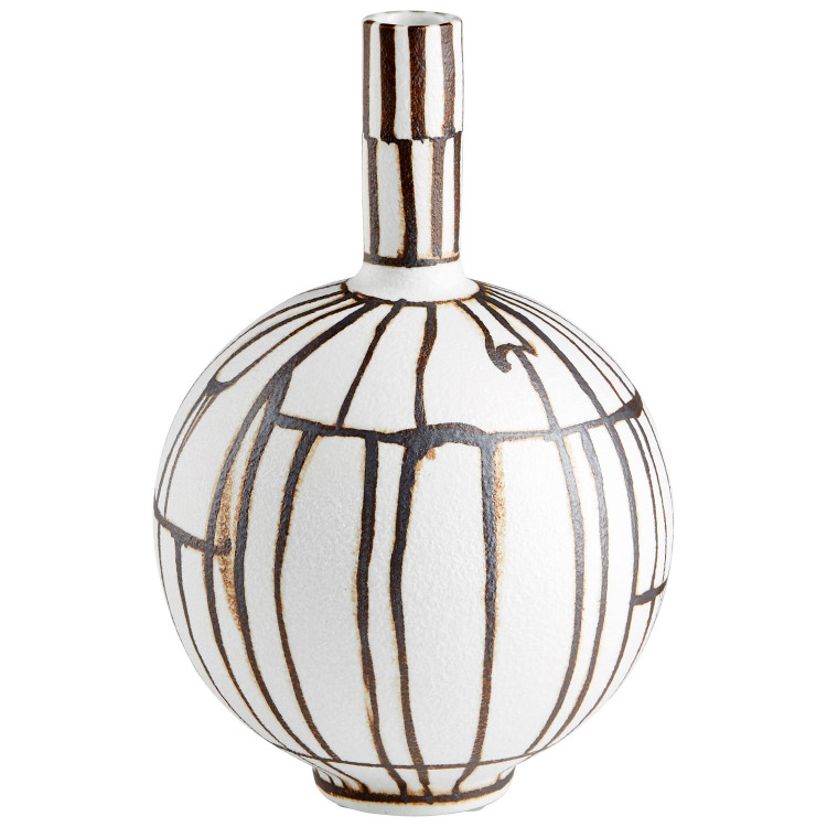 Cyan - 10798 - Vase - Ebony And White