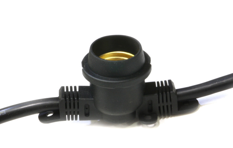 American Lighting - LS-M-24-100-BK - 100-Foot String Light - Light String - Black