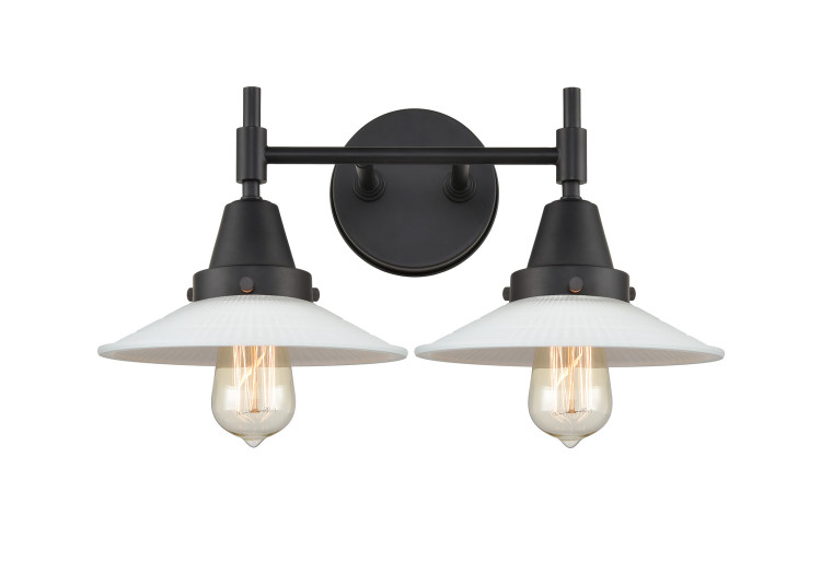 manufacturer_finish:Matte Black|manufacturer_glass:Matte White Halophane|light_output:220.00lm|color_temperature:2200K|cri:99