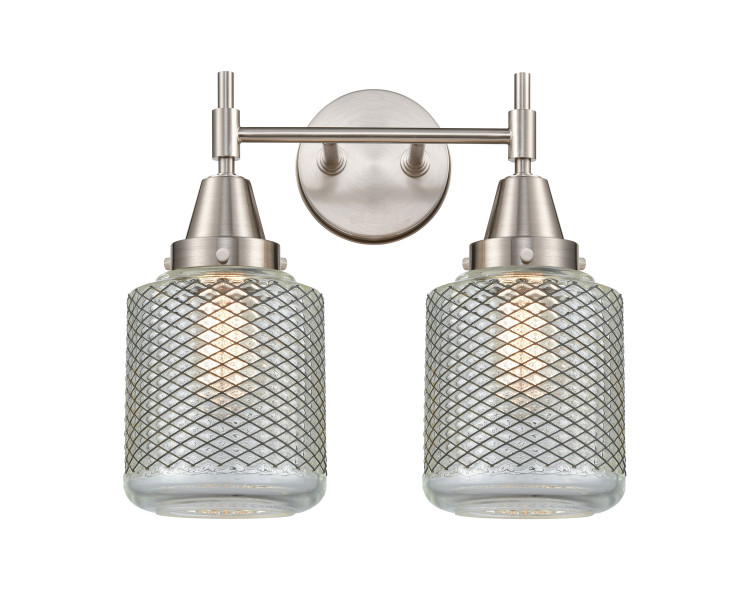 Innovations - 447-2W-SN-G262-LED - LED Bath Vanity - Caden - Satin Nickel