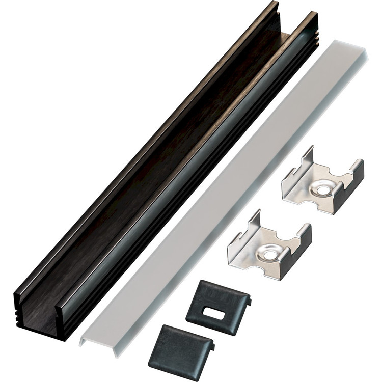 American Lighting - PE-UNV-BK-2M-BNDL1 - Bundle Of 1 - Premium Extrusions - Black