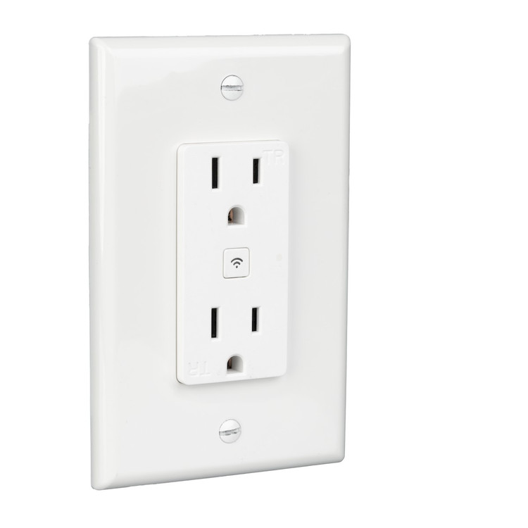 American Lighting - SPKPL-OUTLETW-2S-WH - Outlet 2 Socket - Spektrum Smart - White