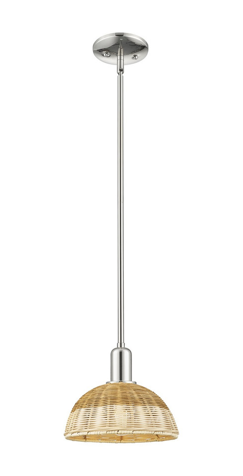 Innovations - 716-1S-PN-NBD2-9-NAT - One Light Mini Pendant - Arcadia - Polished Nickel