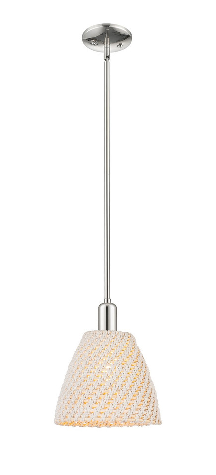 Innovations - 716-1S-PN-NBD-9-NAT - One Light Mini Pendant - Arcadia - Polished Nickel