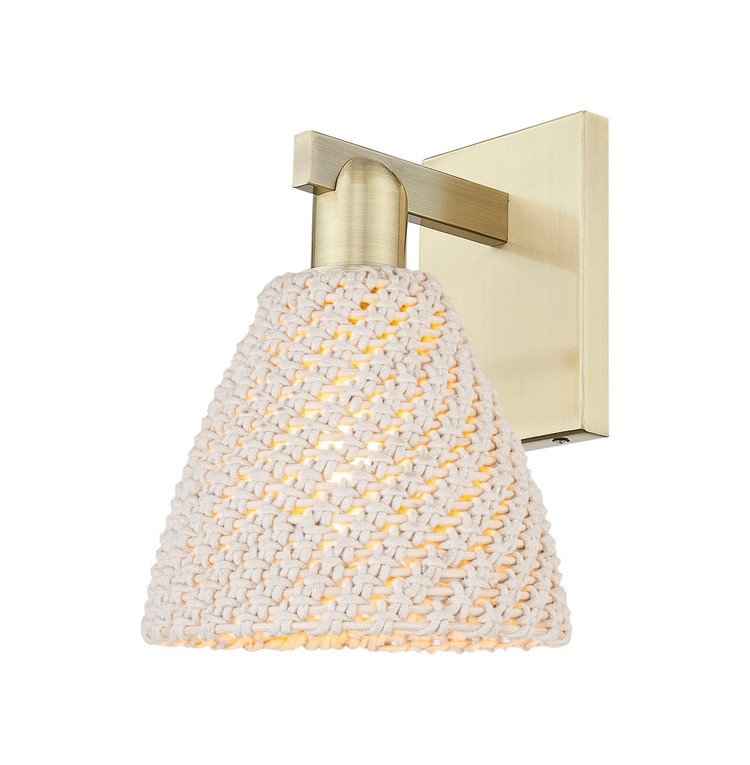 Innovations - 716-1W-AB-NBD-75-NAT - One Light Wall Sconce - Arcadia - Antique Brass