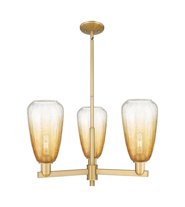Innovations - 716-3CR-BB-G480-6AM - Three Light Flush Mount - Arcadia - Brushed Brass