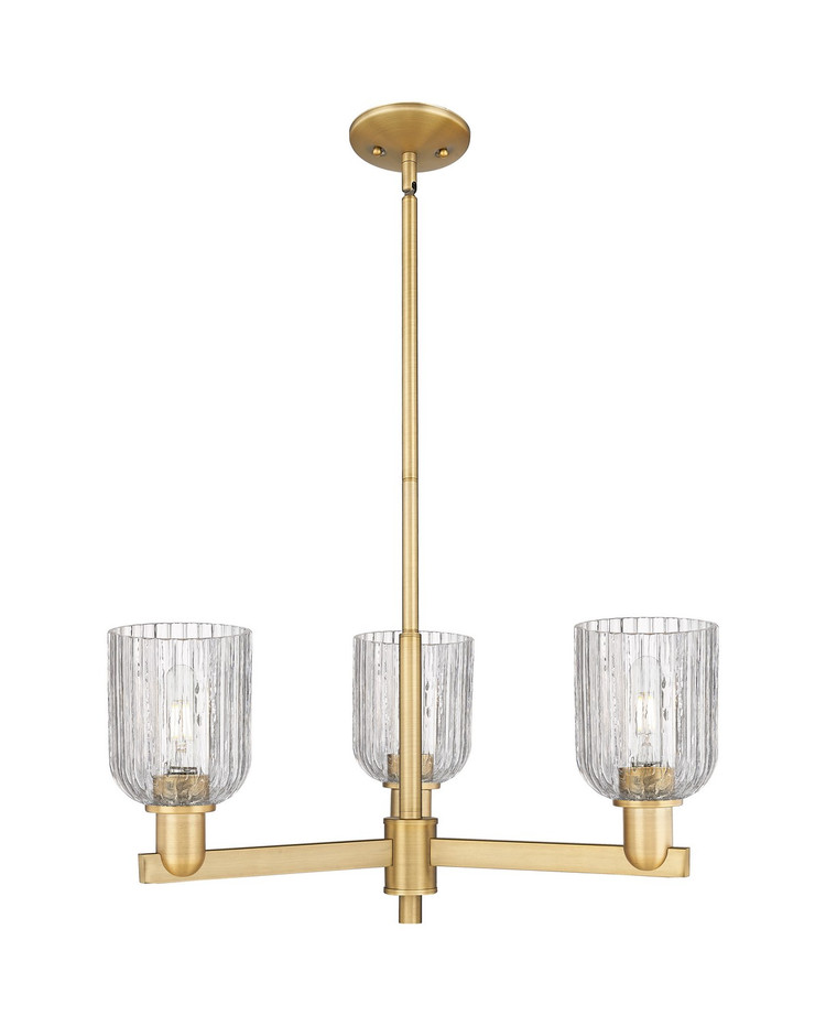 Innovations - 716-3CR-BB-G559-5CL - Three Light Flush Mount - Arcadia - Brushed Brass