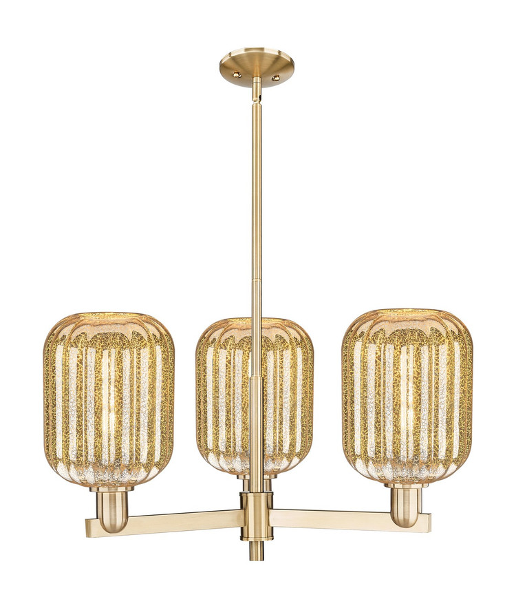 Innovations - 716-3CR-CB-G460-7ME - Three Light Flush Mount - Arcadia - Champagne Bronze