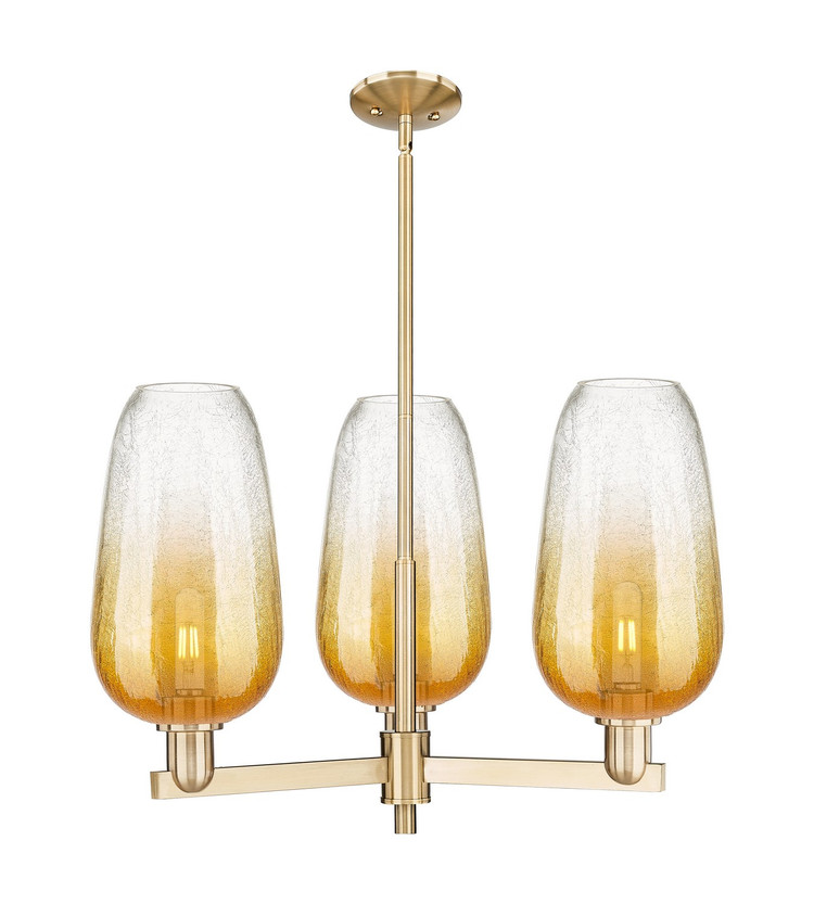 Innovations - 716-3CR-CB-G484-7AM - Three Light Flush Mount - Arcadia - Champagne Bronze