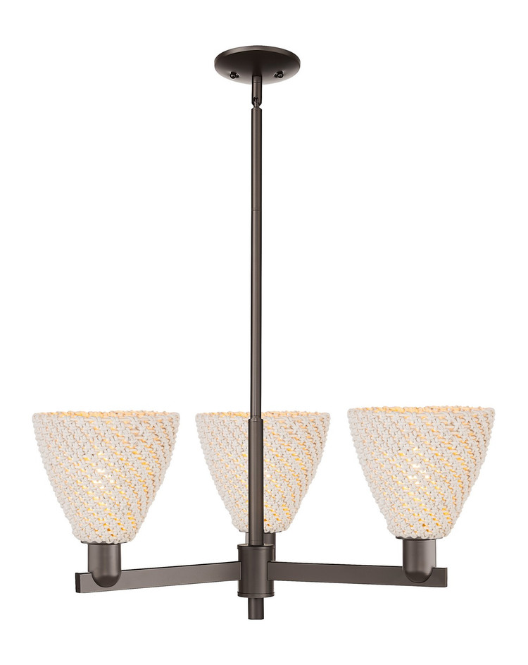 Innovations - 716-3CR-OB-NBD-75-NAT - Three Light Flush Mount - Arcadia - Oil Rubbed Bronze