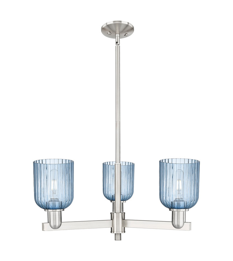 Innovations - 716-3CR-SN-G559-5BL - Three Light Flush Mount - Arcadia - Satin Nickel