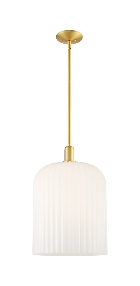 Innovations - 716-3S-SG-G559-12GWH - One Light Pendant - Arcadia - Satin Gold Innovations - 716-3S-SG-G559-12GWH - One Light Pendant - Arcadia - Satin Gold