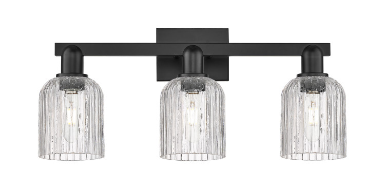 Innovations - 716-3W-BK-G559-5CL - Three Light Bath Vanity - Arcadia - Matte Black