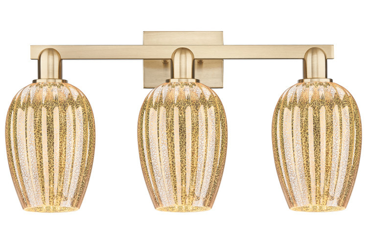 Innovations - 716-3W-CB-G457-6ME - Three Light Bath Vanity - Arcadia - Champagne Bronze