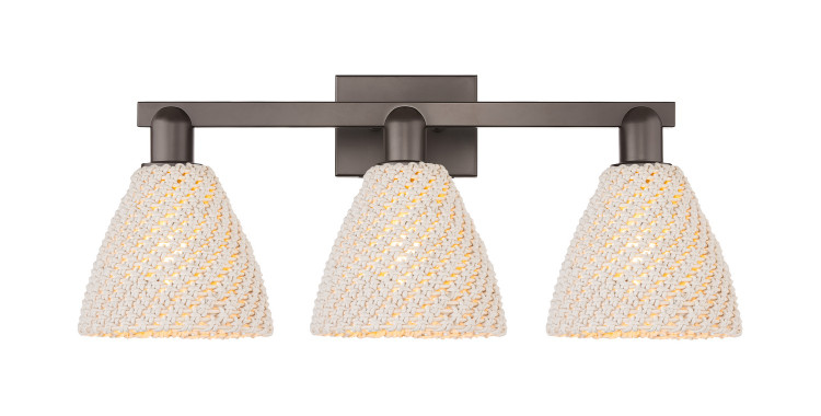 Innovations - 716-3W-OB-NBD-75-NAT - Three Light Bath Vanity - Arcadia - Oil Rubbed Bronze