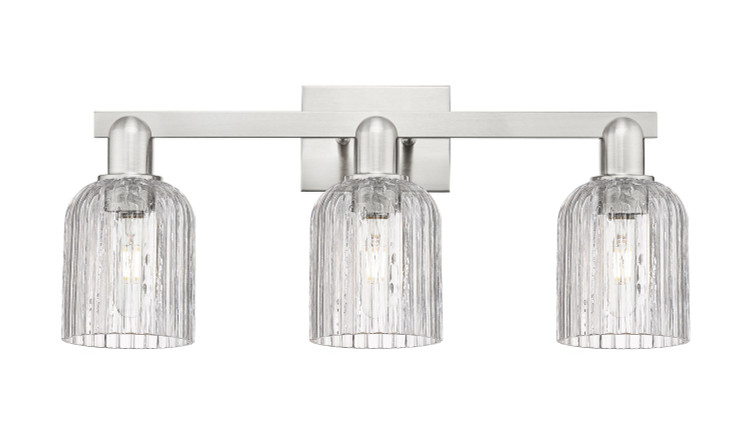 Innovations - 716-3W-SN-G559-5CL - Three Light Bath Vanity - Arcadia - Brushed Satin Nickel