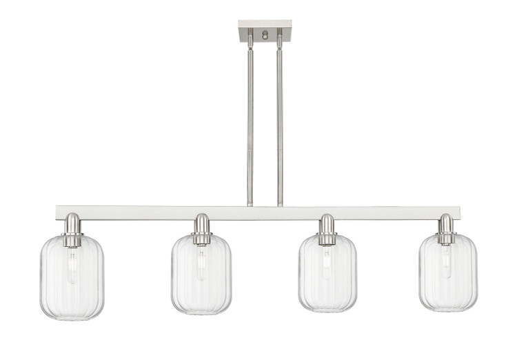 Innovations - 716-4I-SN-G460-7CL - Four Light Island Pendant - Arcadia - Brushed Satin Nickel