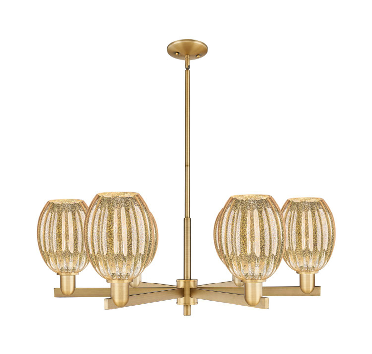 Innovations - 716-6CR-BB-G459-6ME - Six Light Chandelier - Arcadia - Brushed Brass