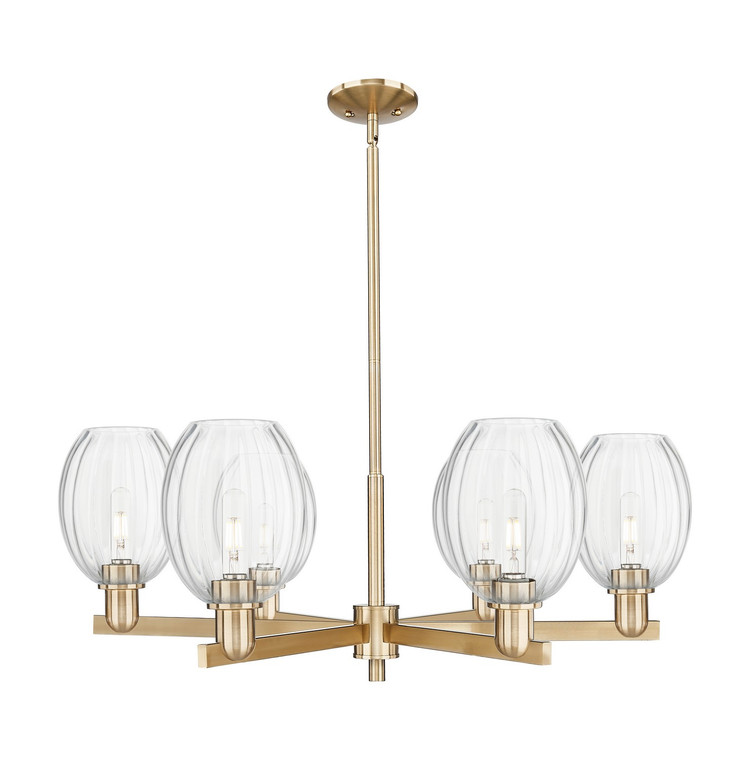 Innovations - 716-6CR-CB-G459-6CL - Six Light Chandelier - Arcadia - Champagne Bronze