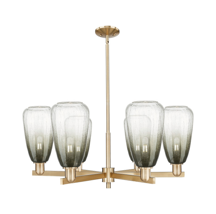 Innovations - 716-6CR-CB-G480-6SL - Six Light Chandelier - Arcadia - Champagne Bronze