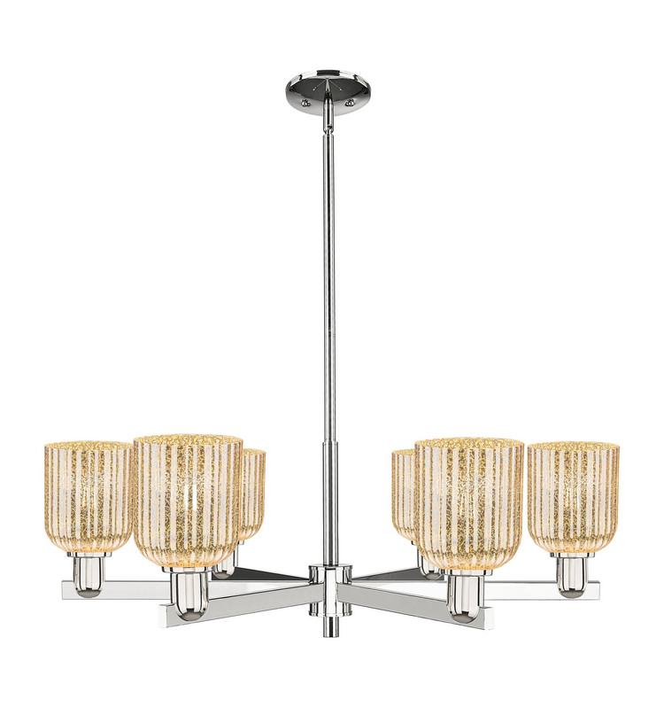 Innovations - 716-6CR-PN-G559-5ME - Six Light Chandelier - Arcadia - Polished Nickel