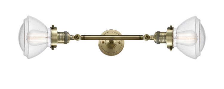 Innovations - 208L-AB-G324 - Two Light Bath Vanity - Franklin Restoration - Antique Brass