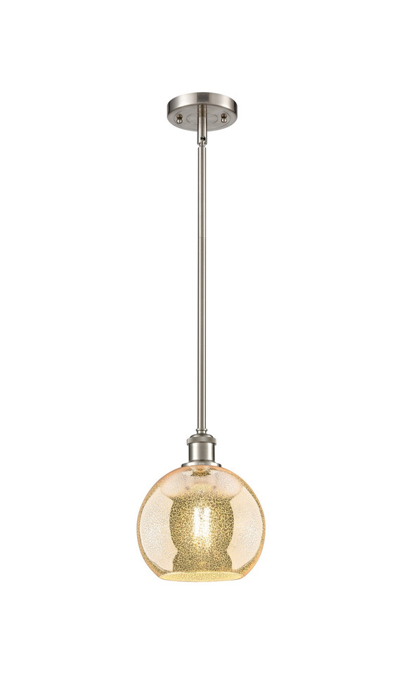 Innovations - 516-1S-SN-G128-8 - One Light Mini Pendant - Ballston - Brushed Satin Nickel