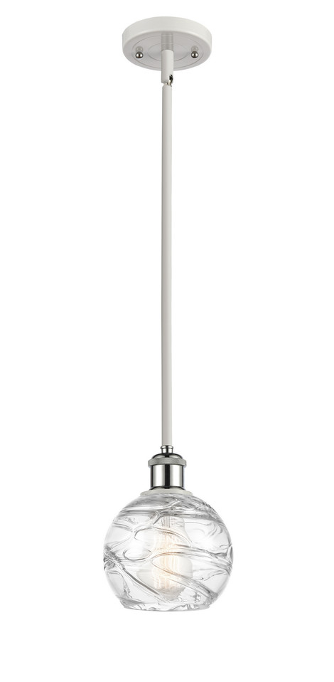 Innovations - 516-1S-WPC-G1213-6 - One Light Mini Pendant - Ballston - White Polished Chrome