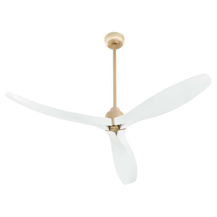 Cyan - 11979 - 62Ceiling Fan - Bora Bora - Aged Brass/Studio White