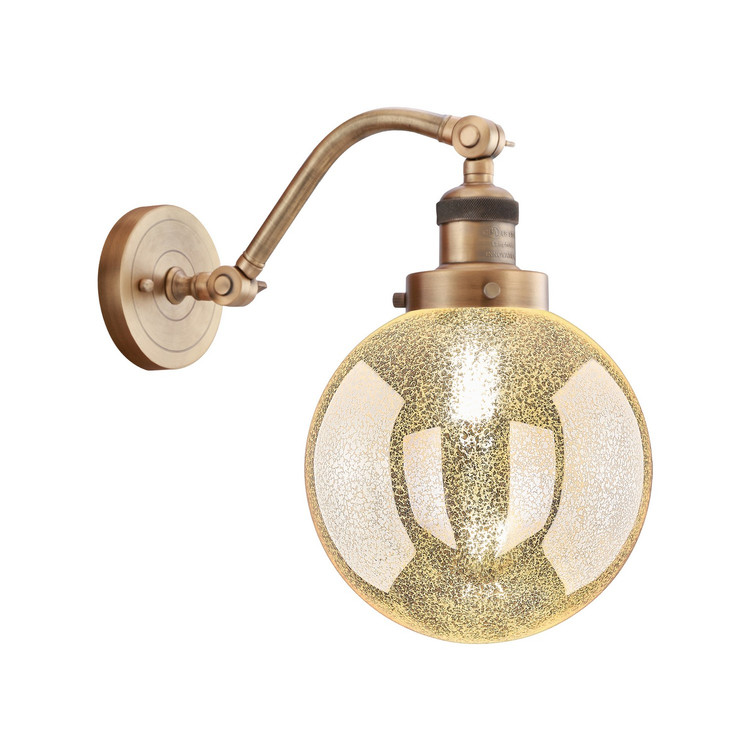 Innovations - 515-1W-BB-G208-8 - One Light Wall Sconce - Franklin Restoration - Brushed Brass
