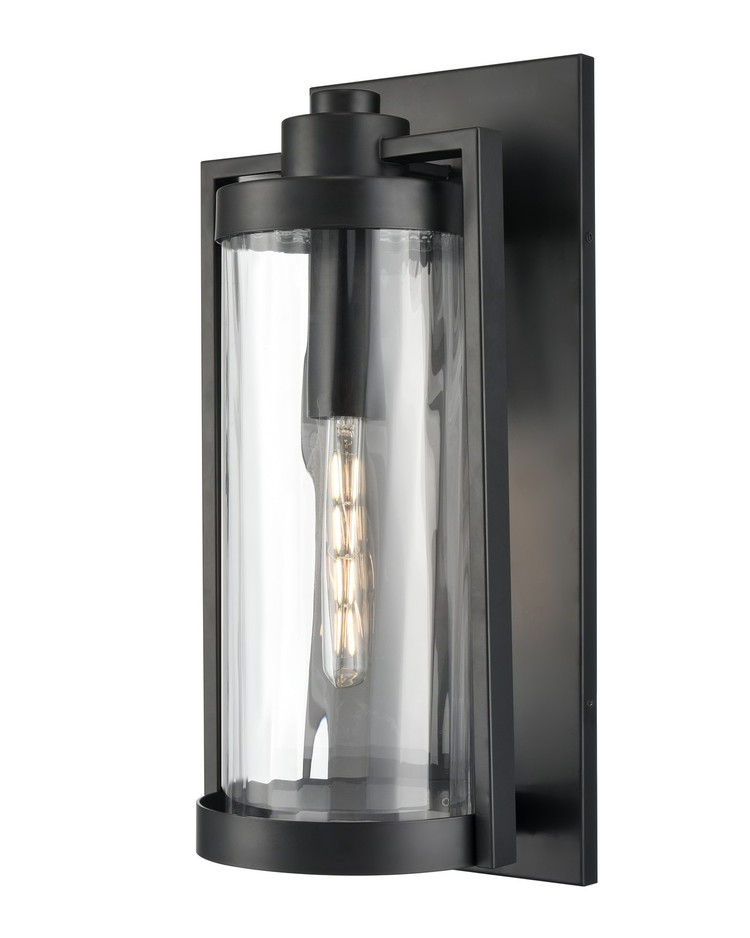Millennium - 192301-PBK - One Light Outdoor Wall Sconce - Braselton - Powder Coated Black