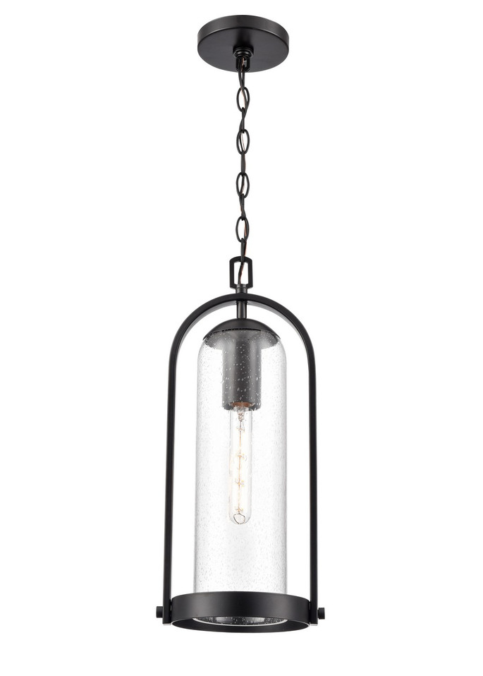 Millennium - 199801-PBK - One Light Outdoor Hanging Lantern - Luxio - Powder Coated Black
