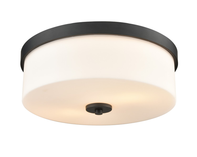 Millennium - 214102-MB - Two Light Flushmount - Laphia - Matte Black